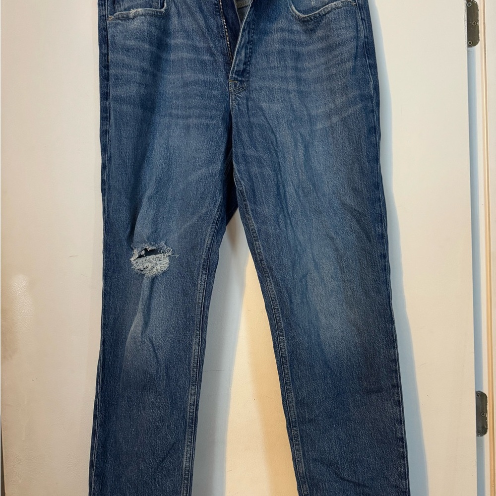 Free Assembly 90s Straight Blue Jeans